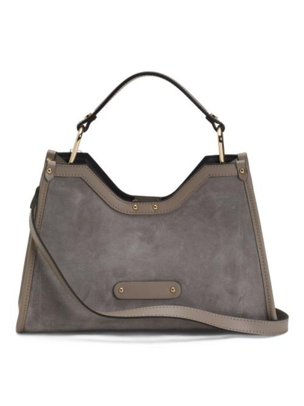 CHEVAL Made In Italy Suede Geo Satchel